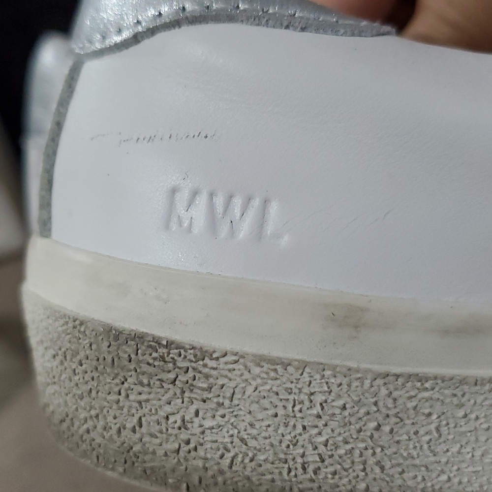 Madewell White Sneakers with Color Streak Detail - Picture 2 of 13